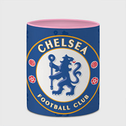 Кружка 3D Chelsea FC: Yokohama Tyres, цвет: 3D-белый + розовый — фото 2