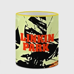 Кружка 3D Linkin Park, цвет: 3D-желтый кант — фото 2