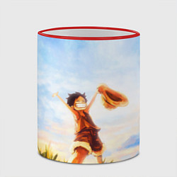 Кружка 3D Ван-Пис, цвет: 3D-красный кант — фото 2