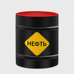 Кружка 3D Нефть, цвет: 3D-белый + красный — фото 2