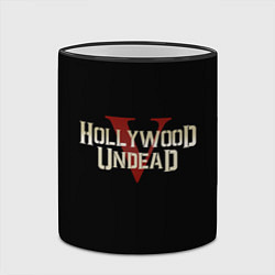 Кружка 3D Hollywood Undead V, цвет: 3D-черный кант — фото 2