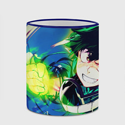 Кружка 3D Моя геройская академия, цвет: 3D-синий кант — фото 2