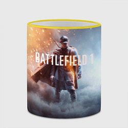 Кружка 3D Battlefield One, цвет: 3D-желтый кант — фото 2