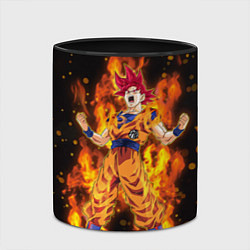 Кружка 3D Fire Goku, цвет: 3D-белый + черный — фото 2