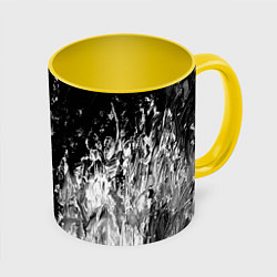 Кружка 3D GRAY&BLACK, цвет: 3D-белый + желтый