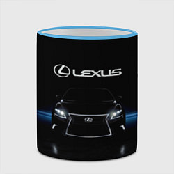Кружка 3D Lexus, цвет: 3D-небесно-голубой кант — фото 2