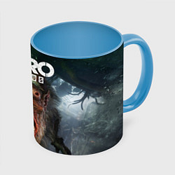 Кружка 3D Metro Exodus, цвет: 3D-белый + небесно-голубой