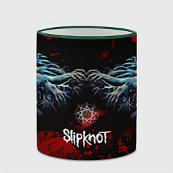 Кружка 3D Slipknot руки зомби, цвет: 3D-зеленый кант — фото 2