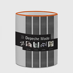 Кружка 3D Группа Depeche Mode, цвет: 3D-оранжевый кант — фото 2