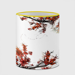Кружка 3D САКУРА, цвет: 3D-желтый кант — фото 2
