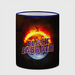 Кружка 3D Black Sabbath земля в огне, цвет: 3D-синий кант — фото 2