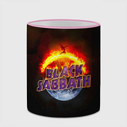 Кружка 3D Black Sabbath земля в огне, цвет: 3D-розовый кант — фото 2