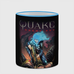 Кружка 3D Quake Champions, цвет: 3D-небесно-голубой кант — фото 2