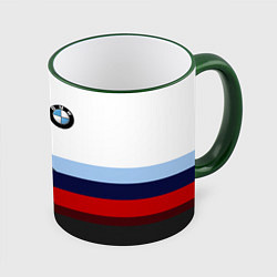 Кружка 3D BMW M SPORT, цвет: 3D-зеленый кант