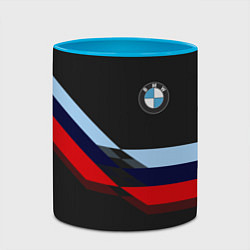 Кружка 3D Бмв Bmw Black, цвет: 3D-белый + небесно-голубой — фото 2