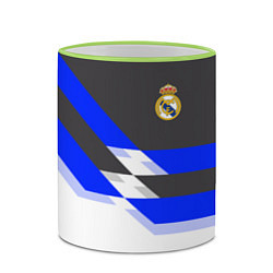 Кружка 3D Real Madrid FC: White style, цвет: 3D-светло-зеленый кант — фото 2