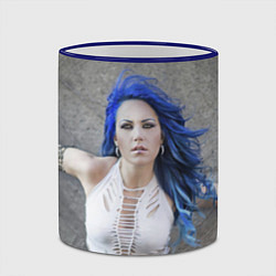 Кружка 3D Arch Enemy: Alissa White-Gluz, цвет: 3D-синий кант — фото 2