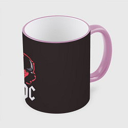 Кружка 3D AC/DC Devil, цвет: 3D-розовый кант