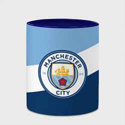 Кружка 3D FC Manchester City: Colors, цвет: 3D-белый + синий — фото 2