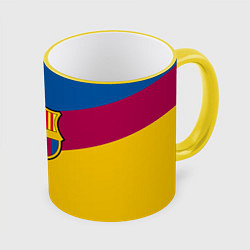 Кружка 3D FC Barcelona 2018 Colors, цвет: 3D-желтый кант