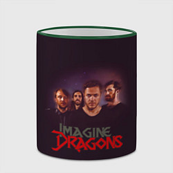Кружка 3D Группа Imagine Dragons, цвет: 3D-зеленый кант — фото 2