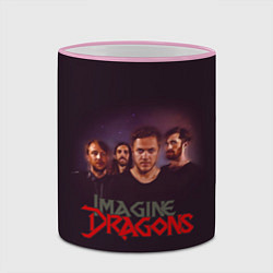 Кружка 3D Группа Imagine Dragons, цвет: 3D-розовый кант — фото 2