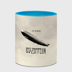 Кружка 3D Led Zeppelin: Fly, цвет: 3D-белый + небесно-голубой — фото 2