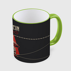 Кружка 3D Led Zeppelin: Mothership, цвет: 3D-светло-зеленый кант