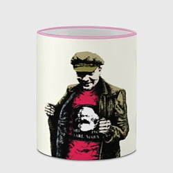 Кружка 3D Стильный Ленин, цвет: 3D-розовый кант — фото 2