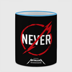 Кружка 3D Metallica: Like Never Before, цвет: 3D-небесно-голубой кант — фото 2