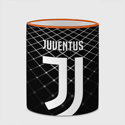 Кружка 3D FC Juventus: Black Lines, цвет: 3D-оранжевый кант — фото 2