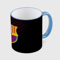Кружка 3D FC Barcelona Lines, цвет: 3D-небесно-голубой кант