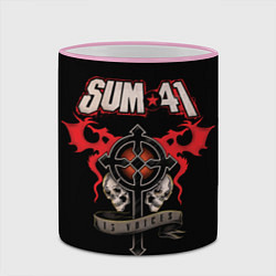 Кружка 3D Sum 41: 13 Voices, цвет: 3D-розовый кант — фото 2