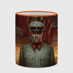Кружка 3D Wolfenstein: Wilhelm Strasse, цвет: 3D-оранжевый кант — фото 2