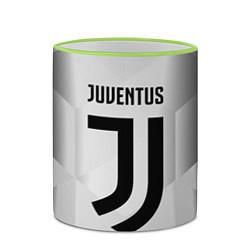 Кружка 3D FC Juventus: Silver Original, цвет: 3D-светло-зеленый кант — фото 2