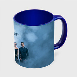 Кружка 3D Skillet: Smoke, цвет: 3D-белый + синий