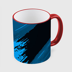 Кружка 3D FC Juventus: Blue Original, цвет: 3D-красный кант