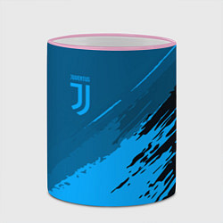 Кружка 3D FC Juventus: Blue Original, цвет: 3D-розовый кант — фото 2