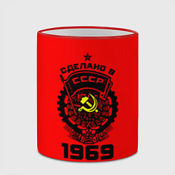 Кружка 3D Сделано в СССР 1969, цвет: 3D-красный кант — фото 2
