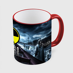 Кружка 3D S.T.A.L.K.E.R: Полина, цвет: 3D-красный кант
