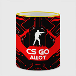 Кружка 3D CS:GO - Ашот, цвет: 3D-желтый кант — фото 2