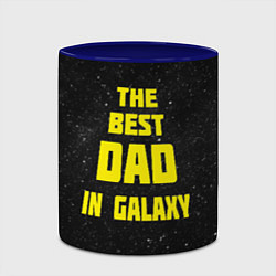 Кружка 3D The Best Dad in Galaxy, цвет: 3D-белый + синий — фото 2