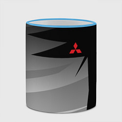 Кружка 3D MITSUBISHI SPORT, цвет: 3D-небесно-голубой кант — фото 2