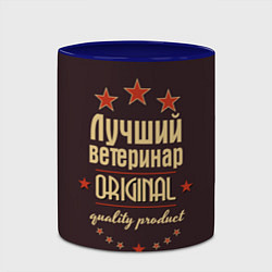 Кружка 3D Лучший ветеринар: Original Quality, цвет: 3D-белый + синий — фото 2