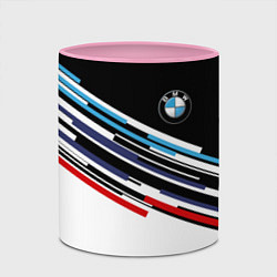 Кружка 3D BMW BRAND COLOR БМВ, цвет: 3D-белый + розовый — фото 2
