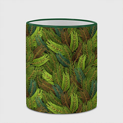 Кружка 3D Ветви ели, цвет: 3D-зеленый кант — фото 2