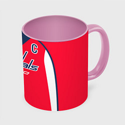 Кружка 3D Washington Capitals: Ovechkin Red, цвет: 3D-белый + розовый