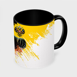 Кружка 3D Имперский медведь, цвет: 3D-белый + черный