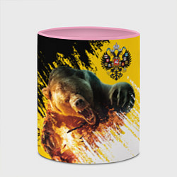Кружка 3D Имперский медведь, цвет: 3D-белый + розовый — фото 2