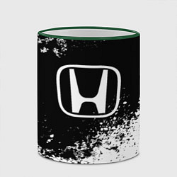 Кружка 3D Honda: Black Spray, цвет: 3D-зеленый кант — фото 2